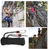 GINEE Outdoor 10mm Static Rock Climbing Rope 200FT Black Safety