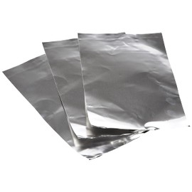 Rayher Silver Coloured Metallic Foil Sheets for Crafts, Set of Three Decorative Aluminium Sheets for Foil Embossing, 20x30cm, 2707022