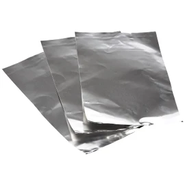 Rayher Silver Coloured Metallic Foil Sheets for Crafts, Set of Three Decorative Aluminium Sheets for Foil Embossing, 20x30cm, 2707022