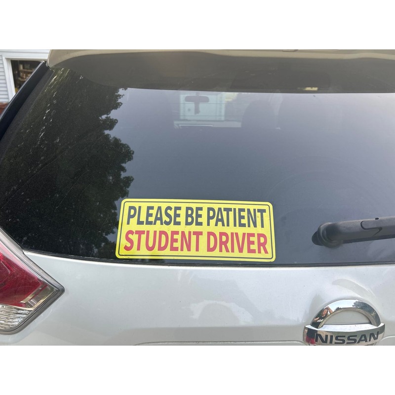 Non-Magnetic Student Driver Stickers - Removable Student Driver Stickers, Safe