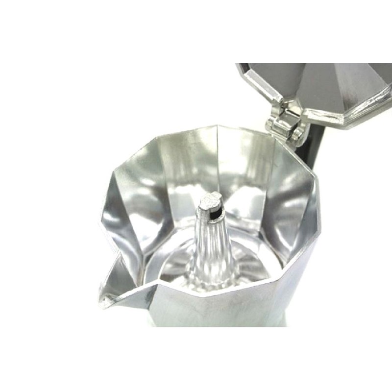 Uniware 9501-1 Aluminum Expresso Coffee Pot, Small, Silver