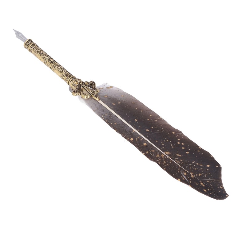 Feather Pen Set with 5 Interchangeable Nib Letter Opener Pen