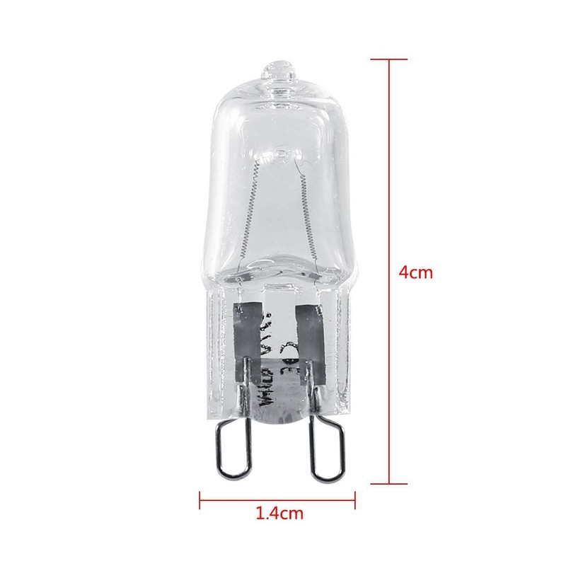 10Pcs G9 Base Halogen Light Bulb 120V 40W Lighting Replacement