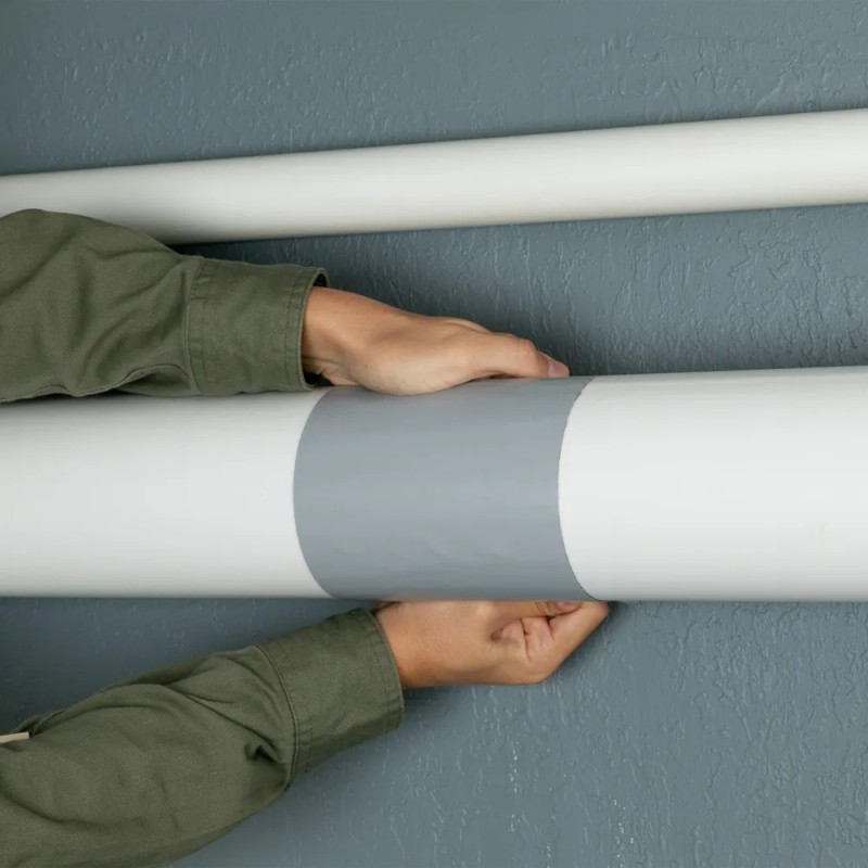 Cinta Impermeable Flex Tape 4" x 5' Goma Flexible Gris