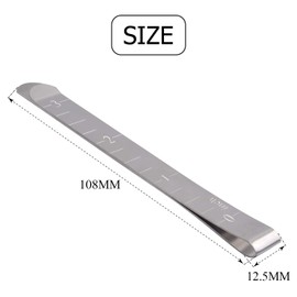 6 Pieces 3 Inch Stainless Steel Hemming Clips Measurement Ruler Sewing Marking Pinning Quilting Supplies for Hemming Clothing Curtains