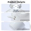 ONTUBE Porcelain Sugar and Creamer with tray and Crystal Lid