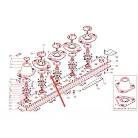 Set of Two (2) 46291 Right Hand Blade for Gribaldi Salvia DM Series Disc Mowers