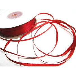 CaPiSo 100 m Satin Ribbon 3 mm Ribbon Gift Ribbon Decorative Ribbon Satin Wedding Christmas