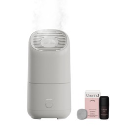 Canopy Portable Misting Humidifier - Cordless 11 HR Run Time, 500 mL, TSA Approved Travel Humidifier - Alleviate Symptoms of Allergies, Flu, Cold, Dry Skin - Includes Aroma & Adapter - Moonstruck