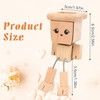 Zhaoyao Shaking Wooden Man for Car Dashboard with 12 Magnetic