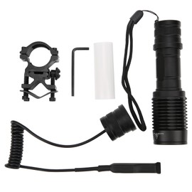 Aluminium Alloy Night Viewing Zoom Torch IPX6 Waterproof Hunting Flashlight Red Light