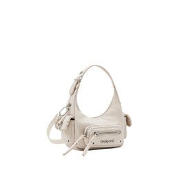 Desigual Women's Omnia Newport Mini Accessories PU Shoulder Bag, White, White