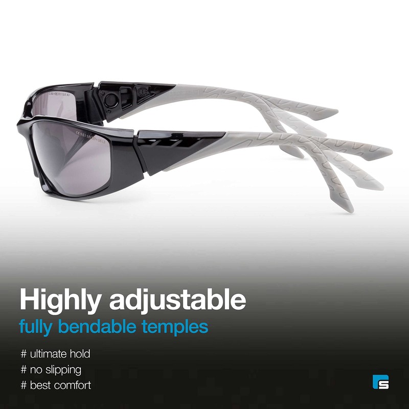 SolidWork Solid Safety Glasses with Tinted Lenses for Sunny Days,