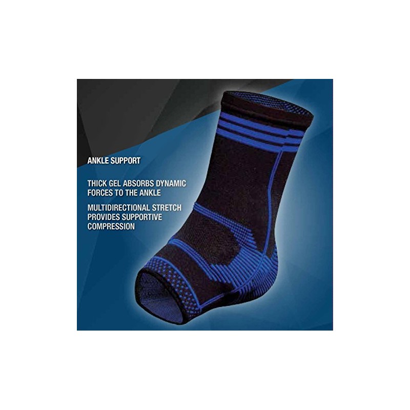 Pro-Tec Athletics Gel-Force Ankle Support, Compression and Stability with Supportive