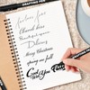 DMSELL Set of 18 Fineliner Pens Black, Micrometer Drawing Pens