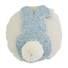 Mud Pie Easter Mini Hook Pillow, 8" x 8", Bunny