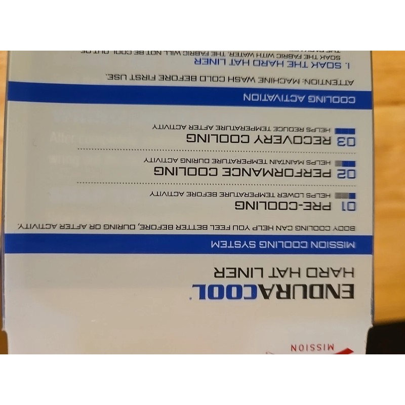 MISSION ENDURACOOL Hard Hat Liner YELLOW (696)