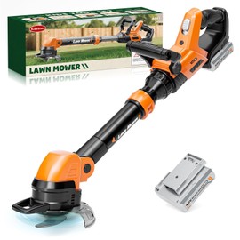 KidBloom Kids Gardening Tools Set, Kids Lawn Mower with Lights, Lawn Mower Toy with Sound On Off Switch, Toddler Outdoor Pretend Play Toys, Birthday Gifts for Boys 3 4 5 6 7 8+