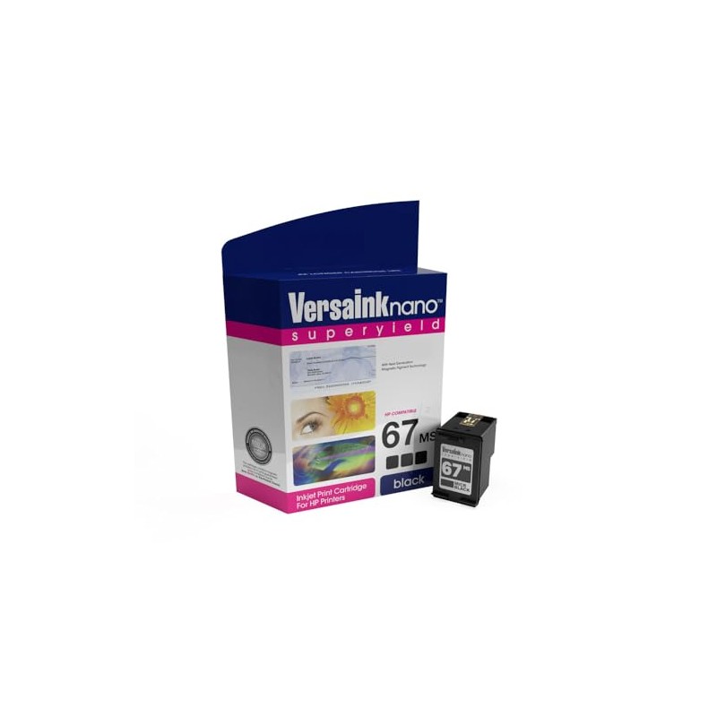 VersaInk-Nano HP 67 MS MICR Black Ink Cartridge for Check