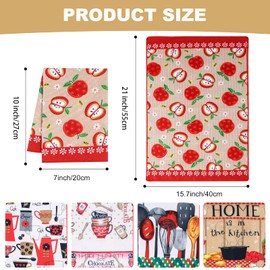 TanYiYi Set of 5 Microfibre Tea Towels, 55 x 40 cm, Multicoloured, Super Soft and Absorbent Tea Towels, Hand Towel Set and Bar Towels