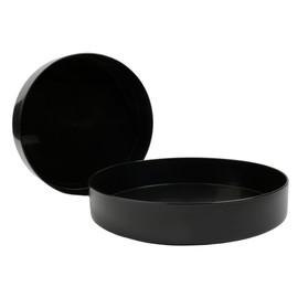 Marsrut 2Pcs Traditional Japanese Ikebana Suiban Pot: Round Plastic Bonsai Tray | Ikabana Vase Kit for Flower Frog, Branch, and Pebble Arrangement | Durable Bowl and Elegant Flower Container