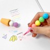 Duck Plus Stationery Flowerpot Block 7-Color Highlighter (Set of 24)