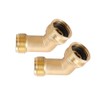 Brass Garden Hose Elbow Connector 45 Degree Hose Elbow Fitting