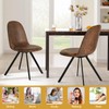 FurnitureR Swivel Dining Chairs Set of 4, Dining Room Chairs