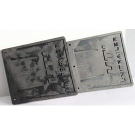 UNITRAILER Rubber Mud Flaps 187/205mm Set of 2