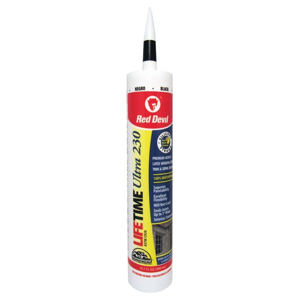 Red Devil 077060 Lifetime Ultra Premium Elastomeric Acrylic Latex Sealant,