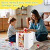 2PCS Toy Cube Storage Bin: Kids Building Blocks Organizer Bag