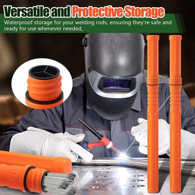 Tandefio 4 Pcs Welding Rod Storage Tube 40 Inch Tig