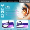 SIGVAN 5 Pack Reading Glasses Blue Light Blocking Readers for