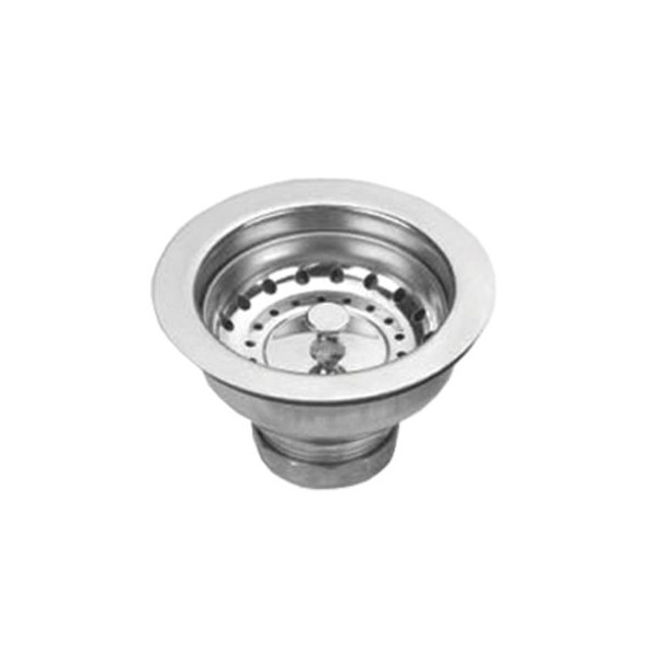 Whitehaus NRNW35B-SS 3-1/2-Inch Basket Strainer with Lift Stopper, Stainless Steel