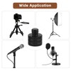 Wjelet 6pcs Mic Stand Adapter, Black Aluminium Alloy Camera Stand