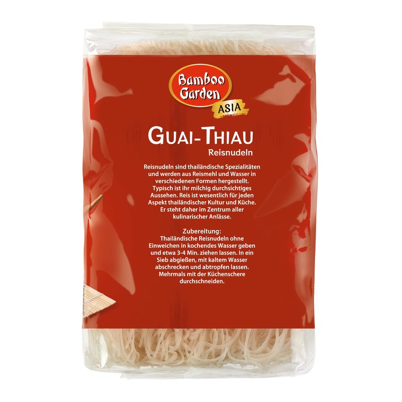 Bamboo Garden Reisnudeln Guai Thiau, 250 g (Verpackungsdesign kann abweichen)