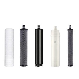 Replacement Filters Kit GLOWSE PR501 Filtering 5 Stage Fast Flow Compatible Water Purifier Home Includes PP CTO RFC UF T33 Improves Water Quality Easy Installation High Performance No Reverse Osmosis