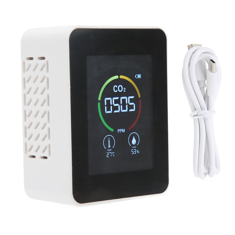 Carbon Dioxide Detector Large Screen Semiconductor Sensor Air Quality Monitor