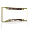 Fastasticdeals Metal Insert License Plate Frame Who Rescued Who Weatherproof