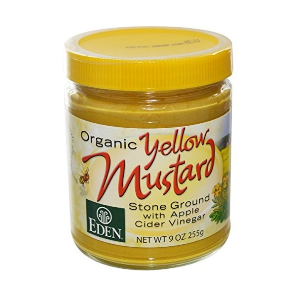 Eden Foods Organic Yellow Mustard - Glass, 9 Ounce -- 12 per case.