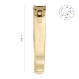 TITANIA Toenail Nail Clippers Large with File • Nail Clippers for Thick Toenails • Toenail Cutter with Nail File • Nail Cutter for Men and Women • Nail Clippers Gold-Plated