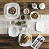 Gibson Home Zen Buffetware 39 Piece Dinnerware Set , White
