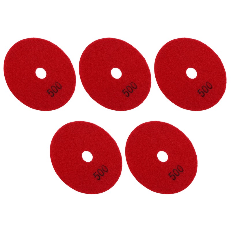 5Pcs 4in Diamond Wet Polishing Pads Soft Grinding Disc Kit