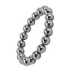 10mm Round Terahertz Beads Bracelet Energy Stone Elastic Flexible Stylish