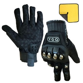 Motorcycle Powersports Gloves for Men, Touchscreen Motorcycle Gloves with Hard Shell & Palm Padding for Racing