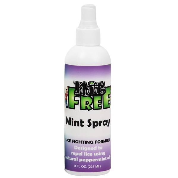 Nit Free Mint Spray, Head Lice Peppermint Repellent Spray,for Daily use. (8 Ounces)