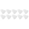 10Pcs 3 Hole White Hearing Amplifier Domes Earbud Tips Soft