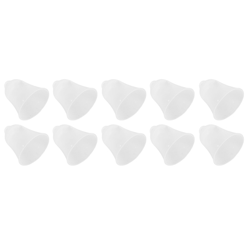 10Pcs 3 Hole White Hearing Amplifier Domes Earbud Tips Soft