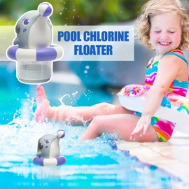 Chlorine Tablet Floater,Chlorine Dispenser Cute Tablets Holder | High-Efficiency Chlorinator Animal Float Decoration for Spa Hotel Party Relaxation