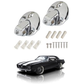SEBLAFF 2 Pair Sunvisor Support Brackets Kit Bracket with Screws and Bushing Replacement for 1967-1969 Firebird Camaro